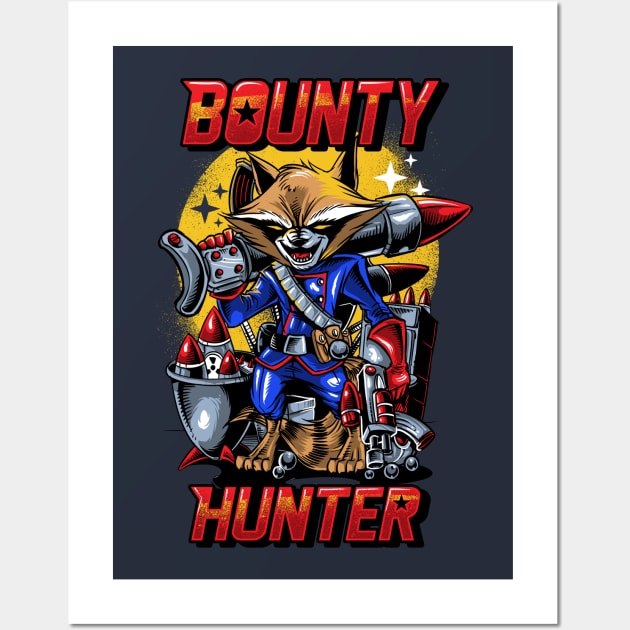 Trash Panda Bounty Hunter Wall Art by Kachow ZA